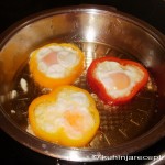 Jaje na oko u kolutovima paprike