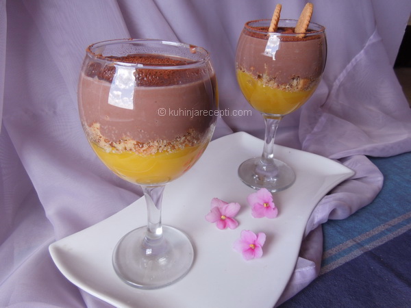 Jafa desert s narandžom i mlečnom čokoladom