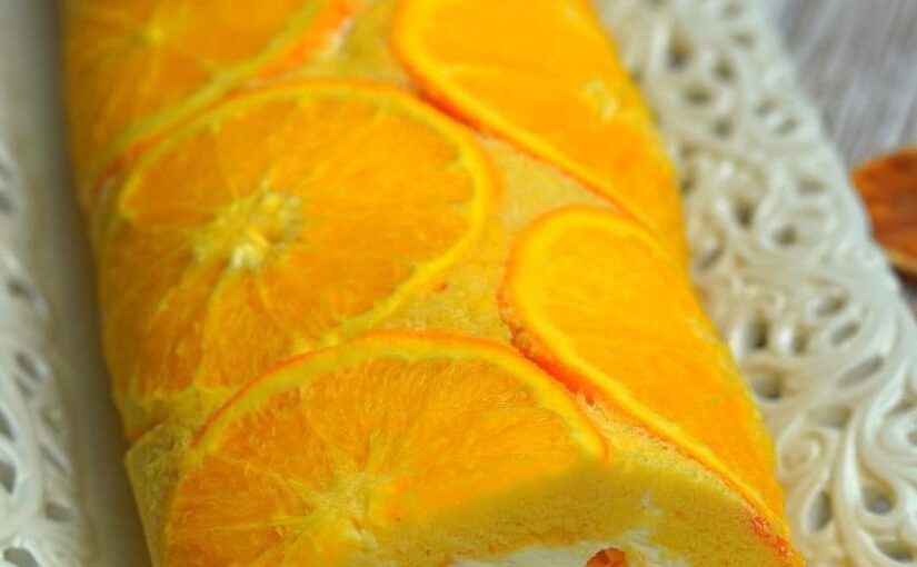 Rolat s narančom i laganom osvježavajućom kremom